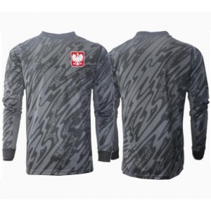 Puola Maalivahti Jalkapallovaatteet Vieraspaita EM-Kisat 2024 Pitkähihainen